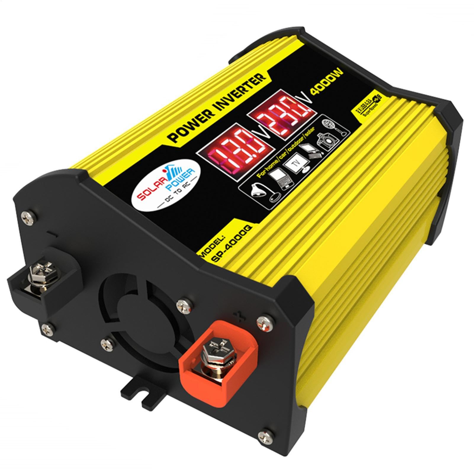 Solarpanel -Kit mit Wechselrichter, Solarstromsystem mit 4000W -Leistungswechselrichter und Paneele, Solarpanel und Controller -Kit, automatischer Solarladungs -Controller für Wohnmobilcamping