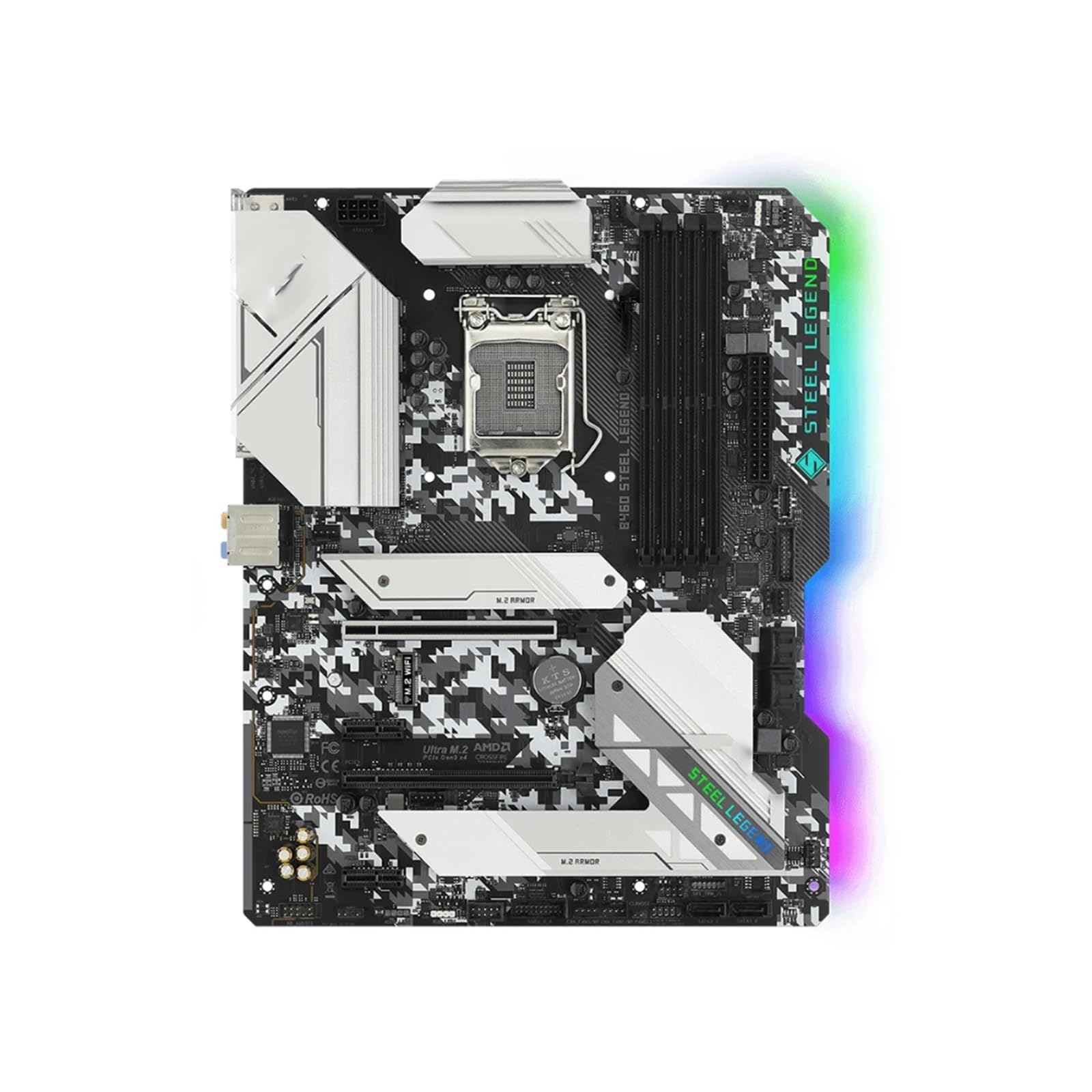 ASRock B460 Steel Legend Carte Mère anti surchauffe pour PC stable
