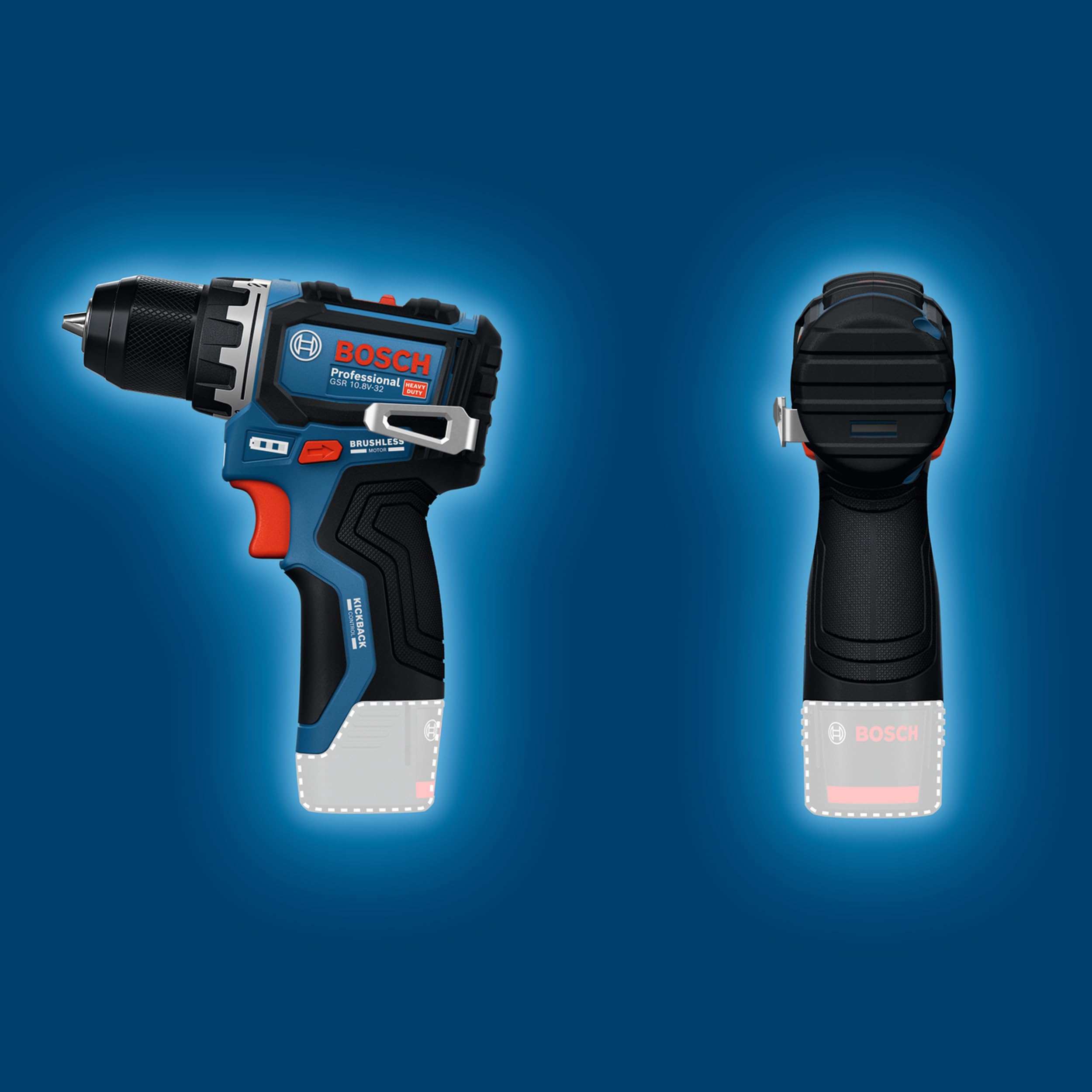 Bosch Professional 12V Akku-Bohrschrauber GSR 12V-32 (Advanced KickBack Control, bürstenloser Motor)