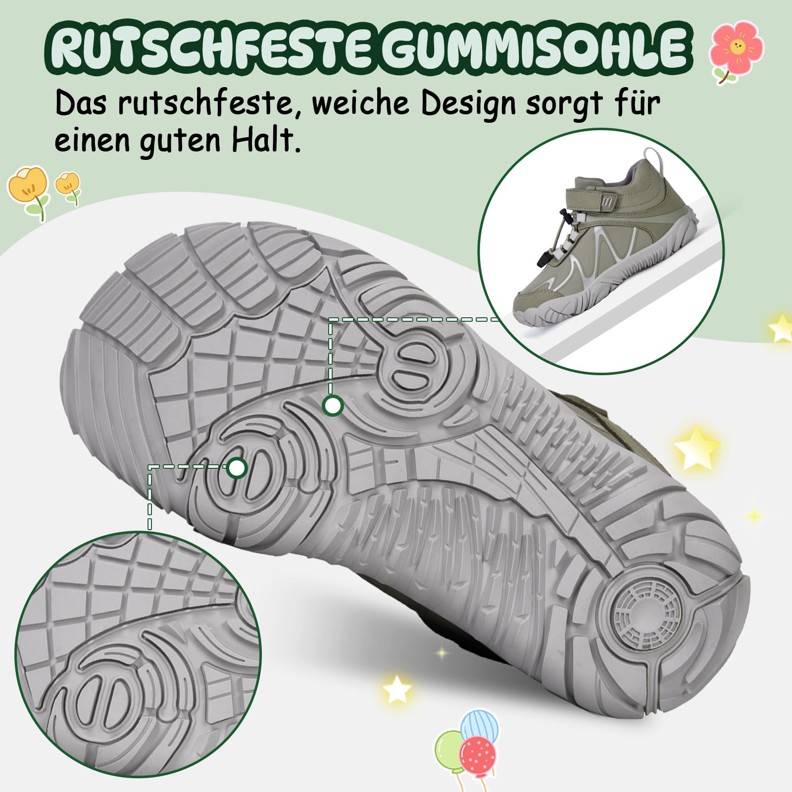 Barfussschuhe Kinder Barfußschuhe Jungen Mädchen Leicht Wanderschuhe Minimal Barfuß Sneaker Outdoor Wasserabweisend rutschfest Barefoot Shoes Kids Gr.27-35
