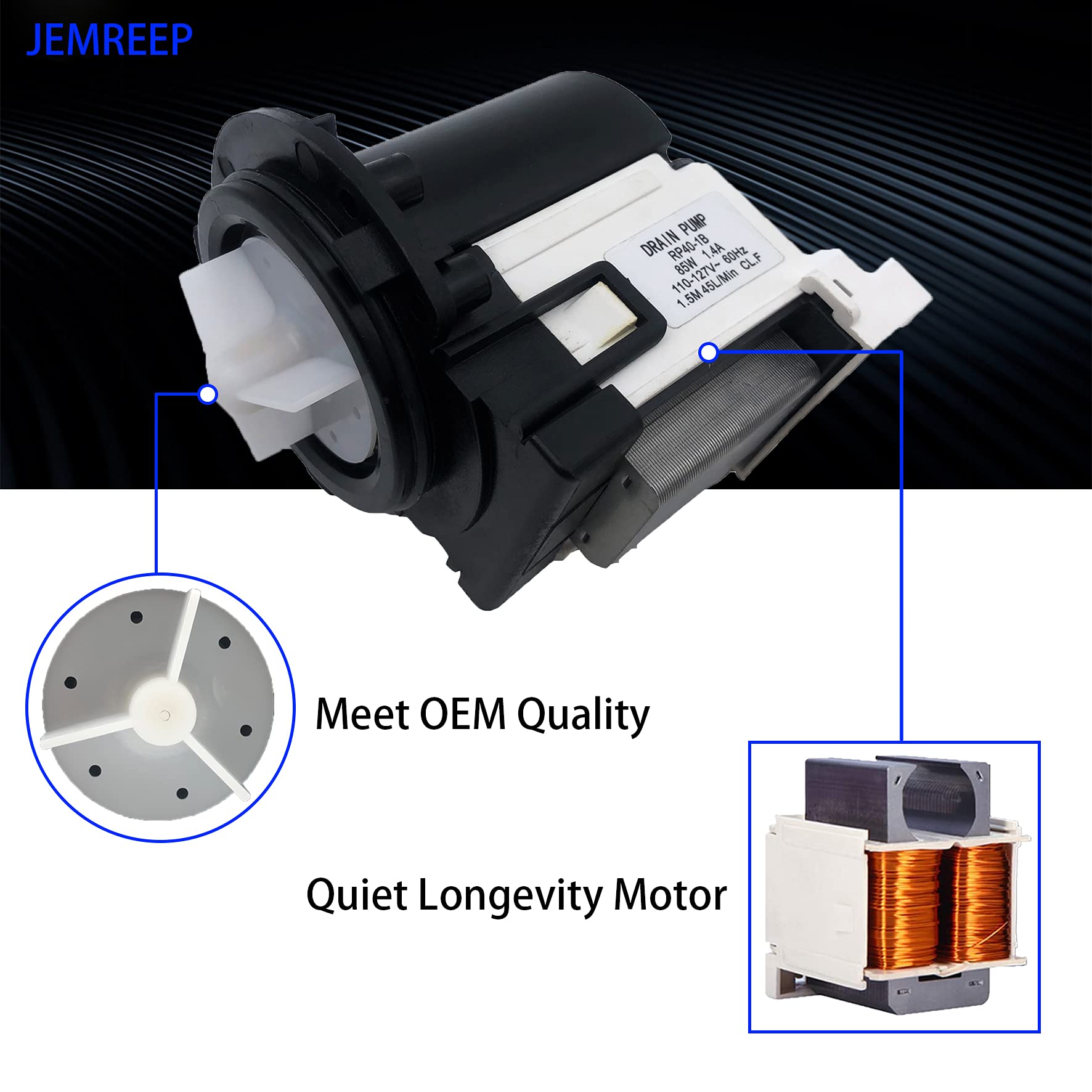 Ablaufpumpe Für Kenmore & LG Waschmaschinen - Ersatz Für 4681EA2001T