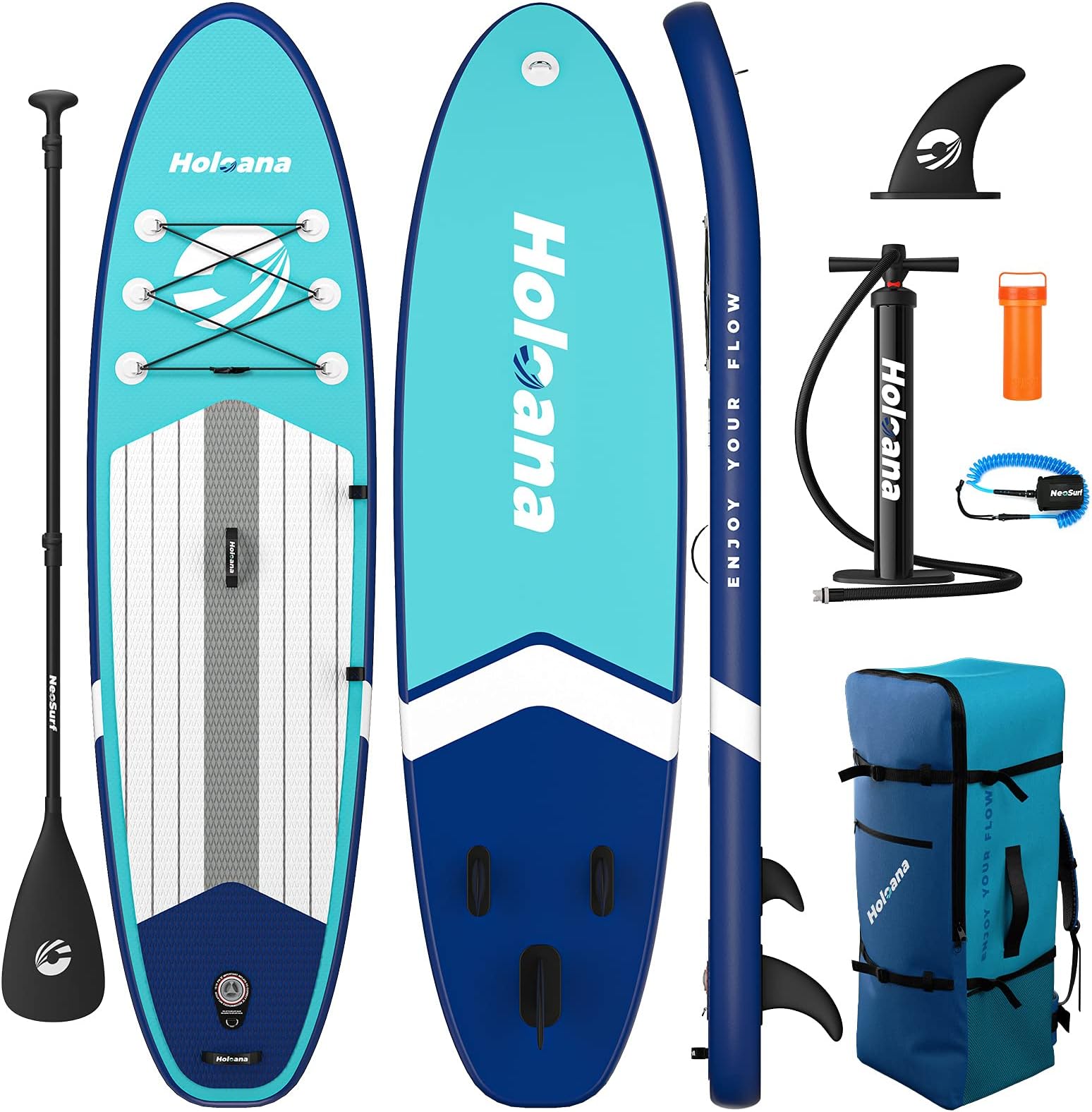 Stand Up Paddle Board Inflatable SUP 10'6"×31"×6" Ultra-Light Inflatable Paddle Boards, Non-Slip Deck Pad, with Backpack, Leash, Paddle and Hand Pump