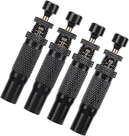 Deflator de Ar do Pneu Offroad, 4 Peças de Parada Automática Ajustável, Parafuso de Alcance de 10 a 30 Psi, Ferramenta para Baixo de Ar do Pneu Com Bolsa Com Zíper