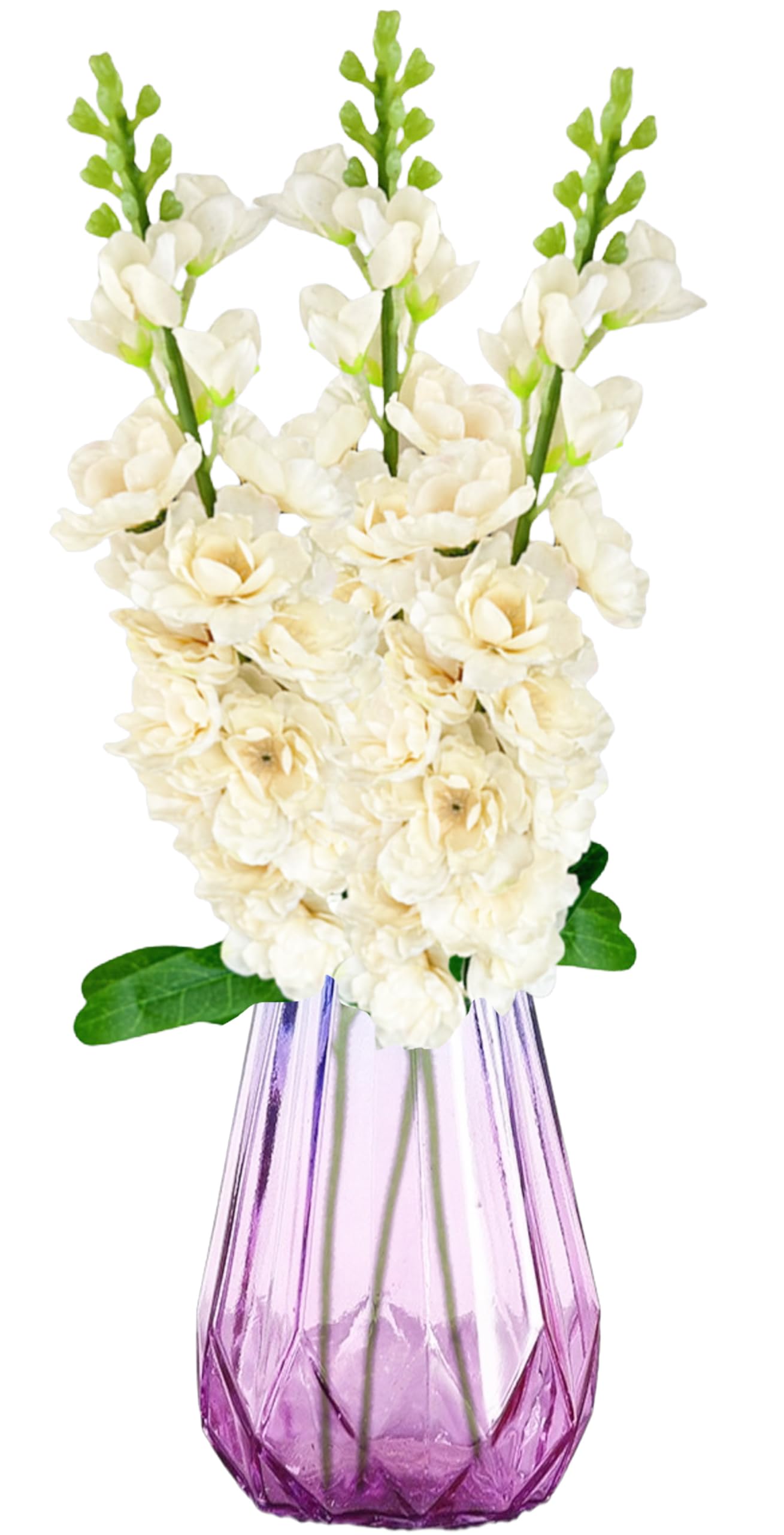 astylishome Faux Flower Bouquet Artificial Plants - 3Pcs Fake Flowers with Stems Real Touch Home Decor 4716