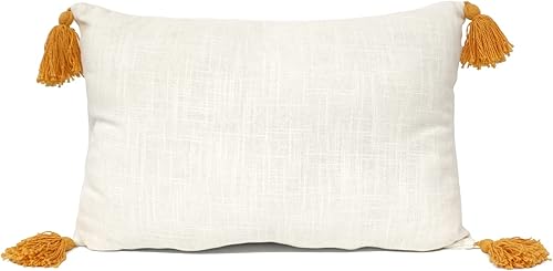 Miniatura 3 de Lush Decor Love is Love - Almohada decorativa, 20 pulgadas de ancho x 14 pulgadas de largo, lino, almohada rectangular, almohadas para cama, sofá o