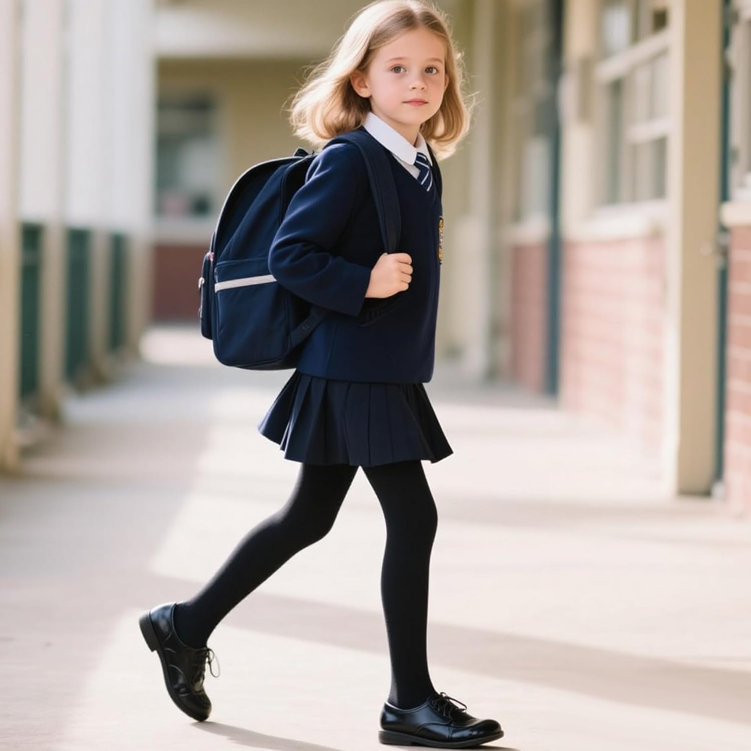 Dxhycc 3 Pack Girls Ballet Tights Soft Elastic Footed Dance Tights for Toddler Girls Ballet School Uniform - Image 5