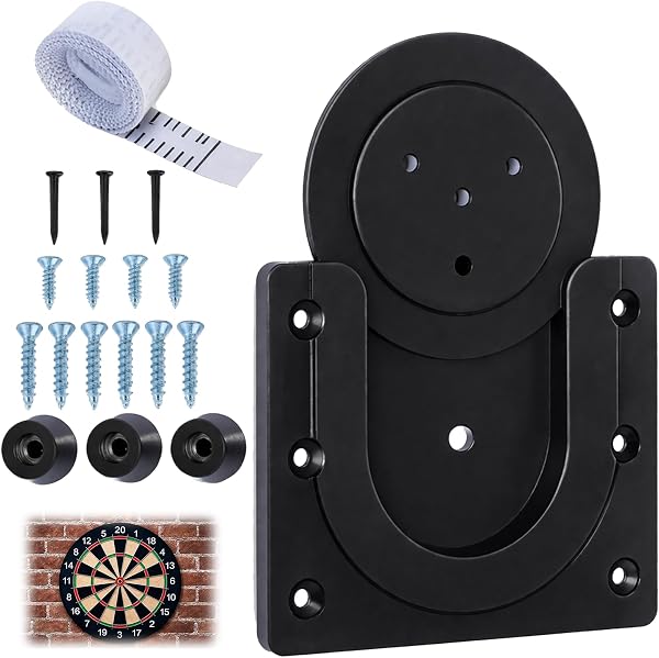 LgCiXli Soporte profesional para diana | Juego universal para diana de acero y suave, máxima estabilidad y función de rotación, incluye accesorios de montaje y cinta métrica - 1