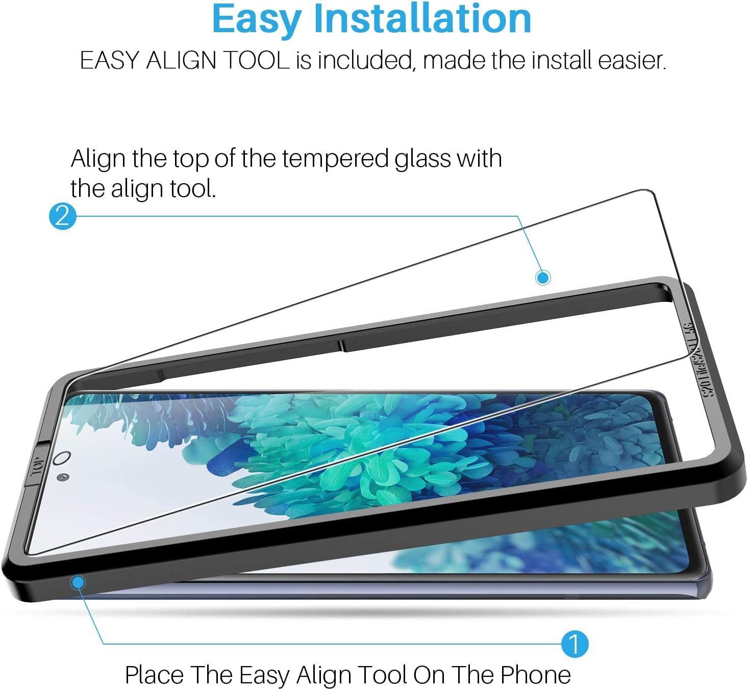 LK 6 Pezzi Vetro Temperato per Samsung Galaxy S20 Fe 5G, 3 Pezzi Samsung Galaxy S20 Fe Pellicola Protettiva e 3 Pellicola Fotocamera, Durezza 9H, Anti Graffio, con Strumenti di Installazione