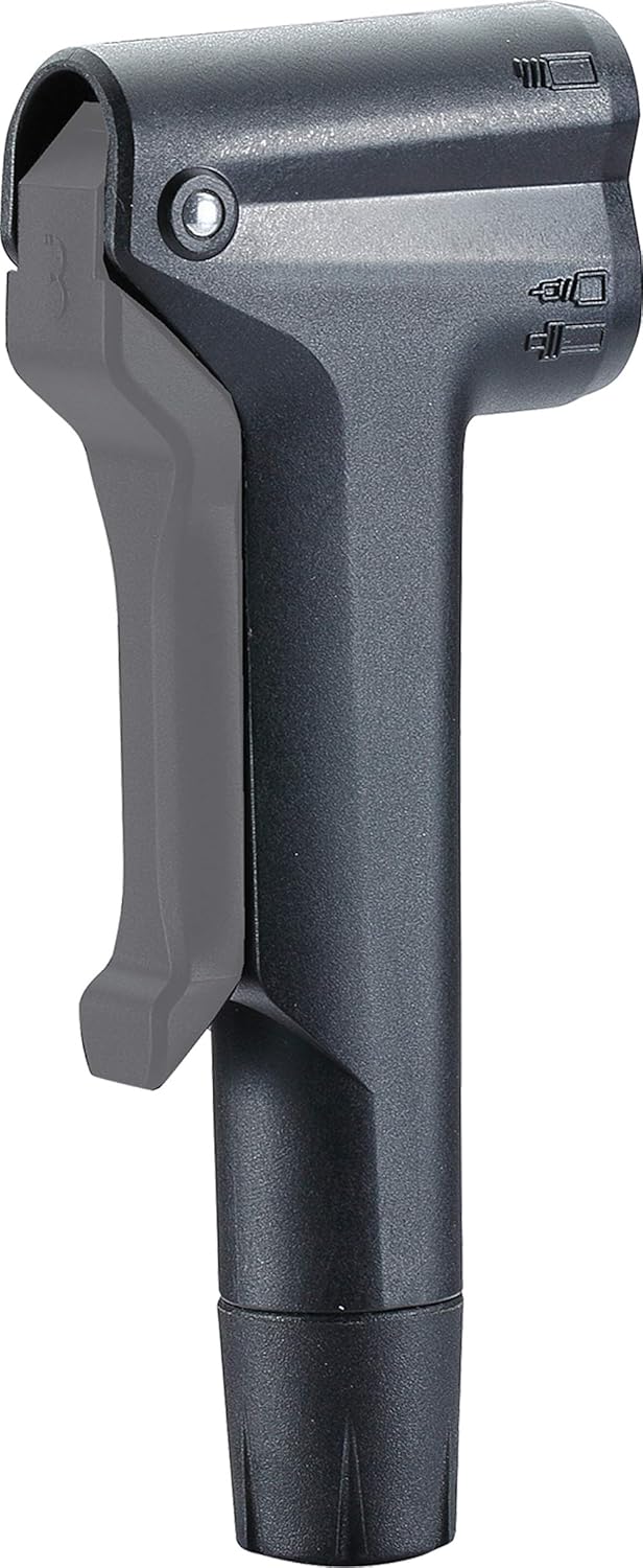 BBB Cycling Unisex ? Adult's Head for Bike Foot Dunlop Schrader Presta Valves Suitable for All BBB Bicycle Pumps DualHead 3.0 BFP-96, Black, One Size