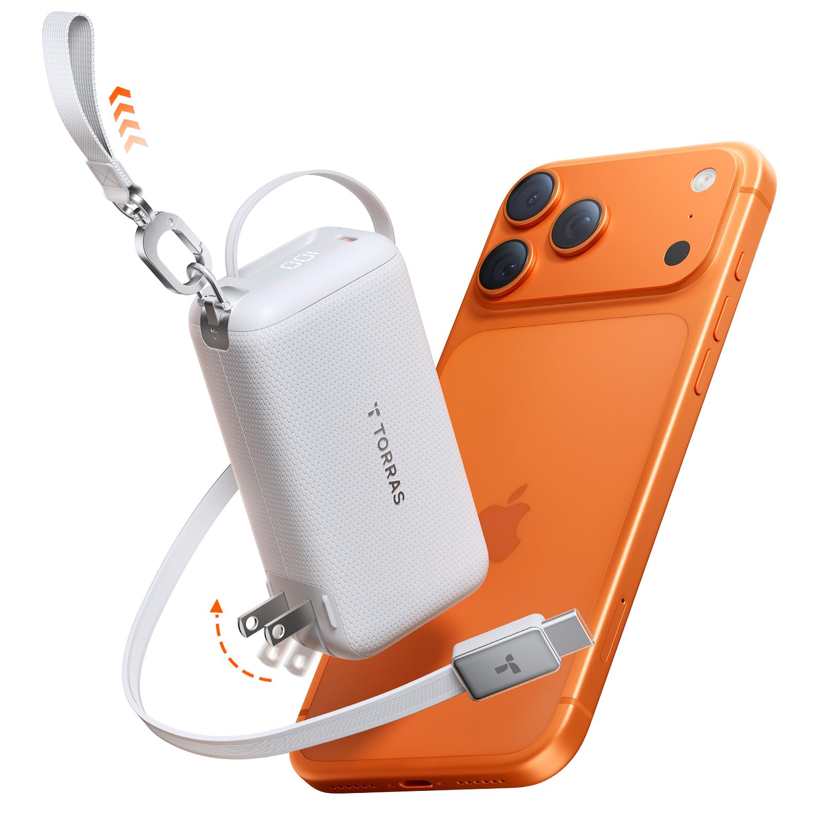 3つセット モバイルバッテリー iPhone Amazon | TORRAS FlexLine 3-in-1 Cube モバイルバッテリー 10000mAh