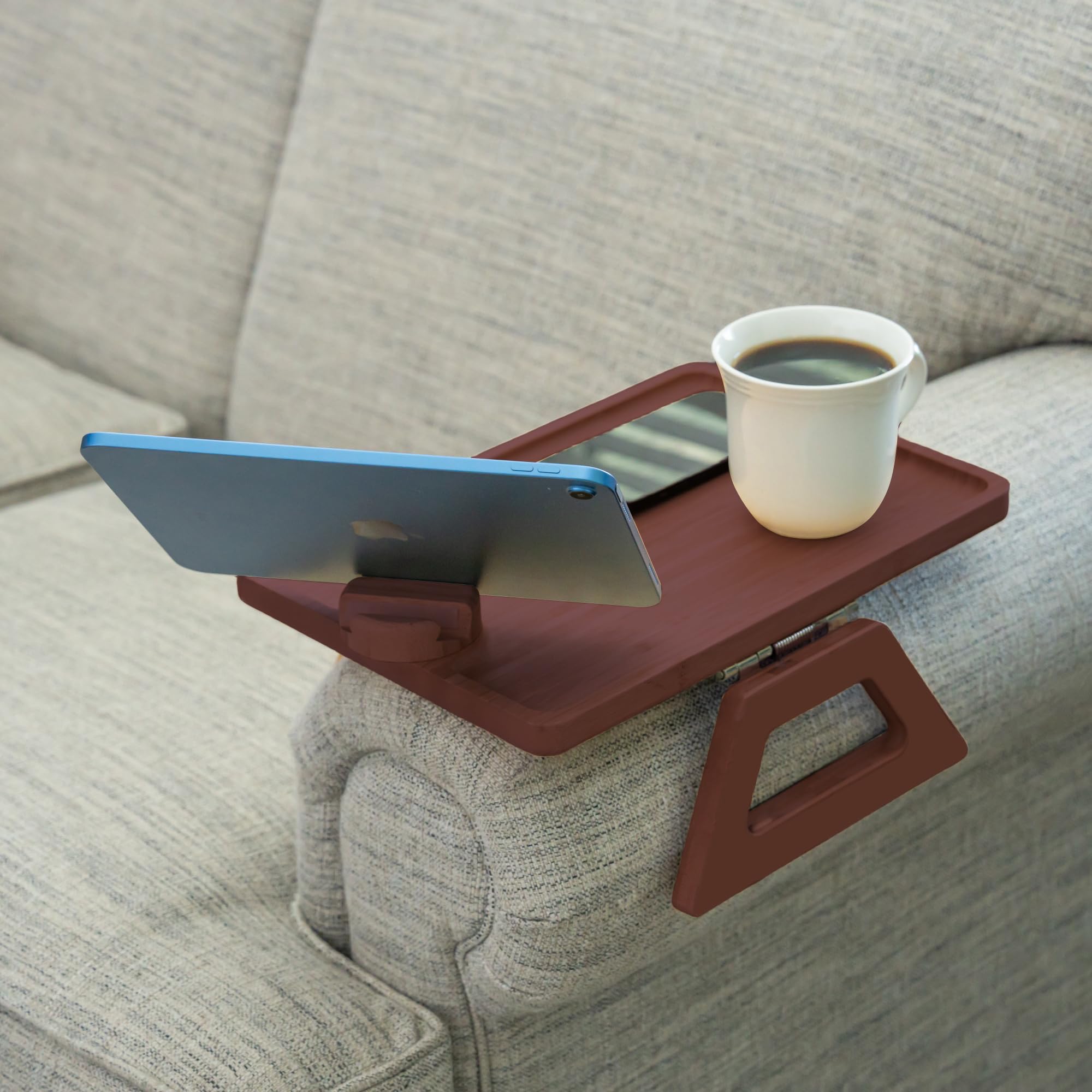 Shamrock Home Couch-Tisch Aus Bambus – Klappbar, Für Sofas & Sessel, 33x27,4 Cm, Braun