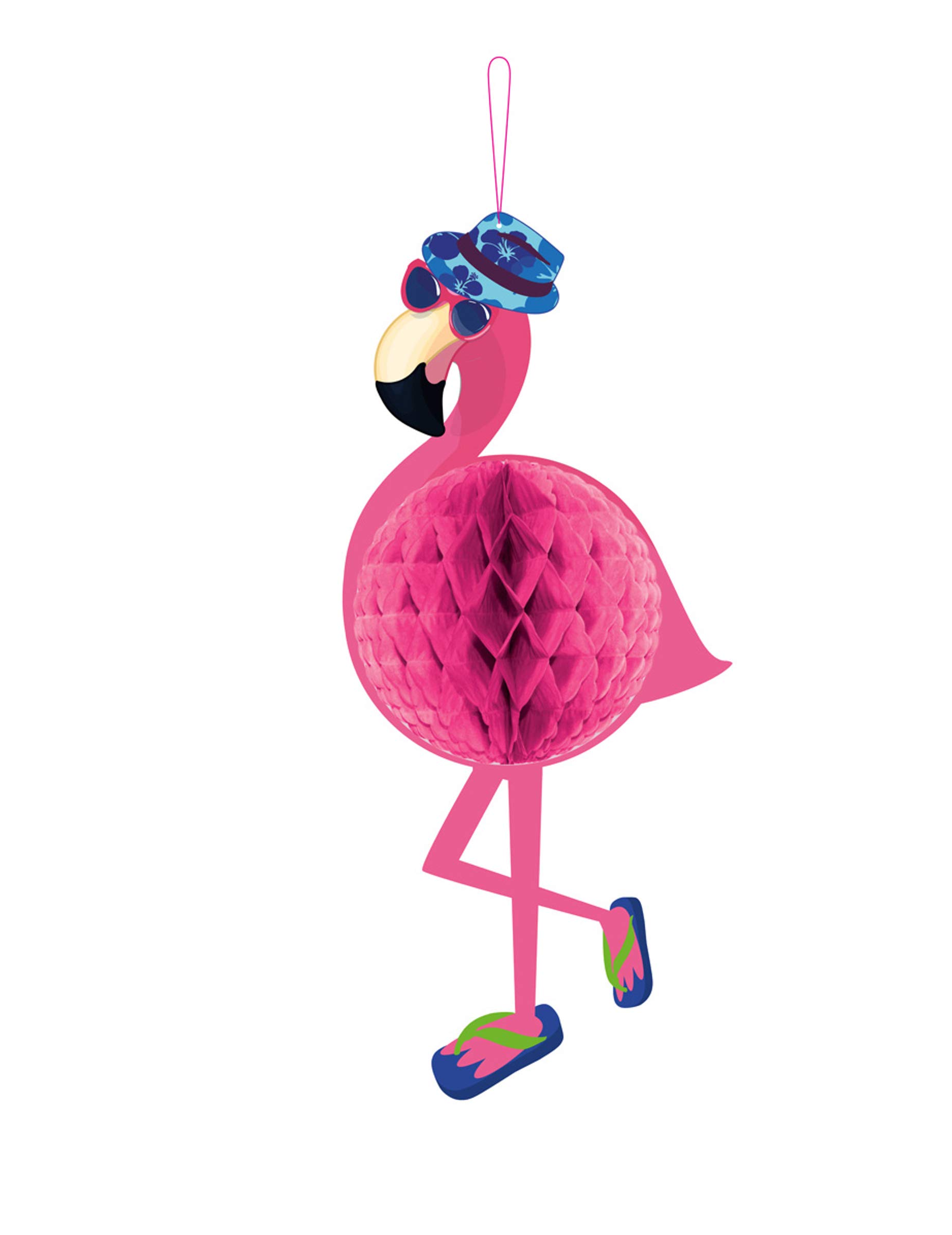 Folat Flamingo Party Ceiling Hanger Honeycomb Paper 55cm