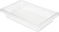 Vista 13 de Rubbermaid Commercial Products Recipiente grande de almacenamiento de alimentos poco profundo, 5 galones, transparente
