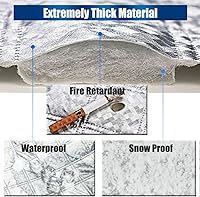 Vista 8 de IC ICLOVER Cubierta de parabrisas trasera para coche, protector de ventana trasera impermeable de 4 capas para hielo y nieve, rayos UV del sol