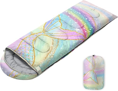 Sleeping Bags for Adults Youth Kids,3D Printing Camping Sleeping Bag for Girls B
