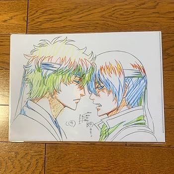 Amazon.co.jp: 銀魂 原画クリアファイル 白夜叉 銀時 高杉 攘夷