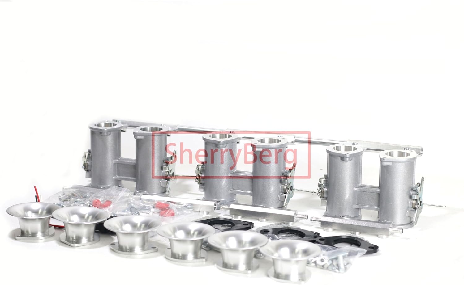 New 6Cyl 45mm Bore 45DCOE DCOE Electronic Fuel Injection (EFI) Throttle Body (ITB's) kit Rep. For For Weber Jenvey EMPI for MGC