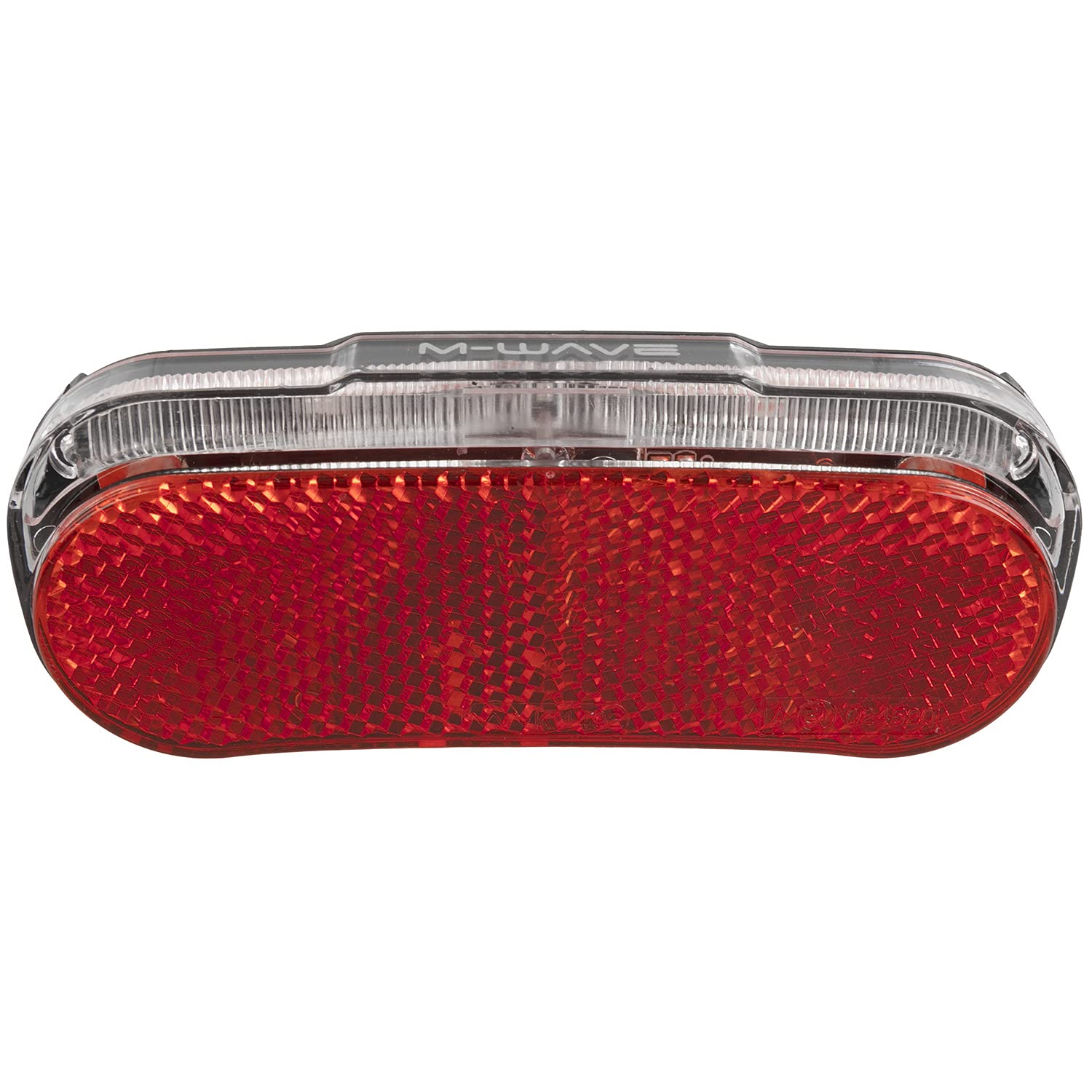 M-Wave Unisex Adult Helios E E-Bike Pannier Rack Rear Light, Red, One Size