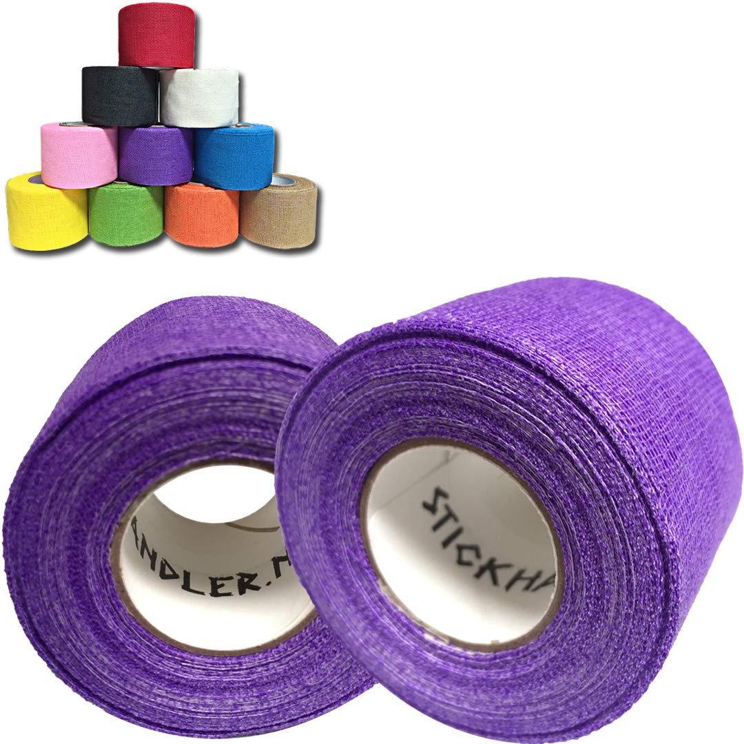 STICK HANDLER Professional Hockey Grip Tape Pro Pack (Purple | Two Pack)