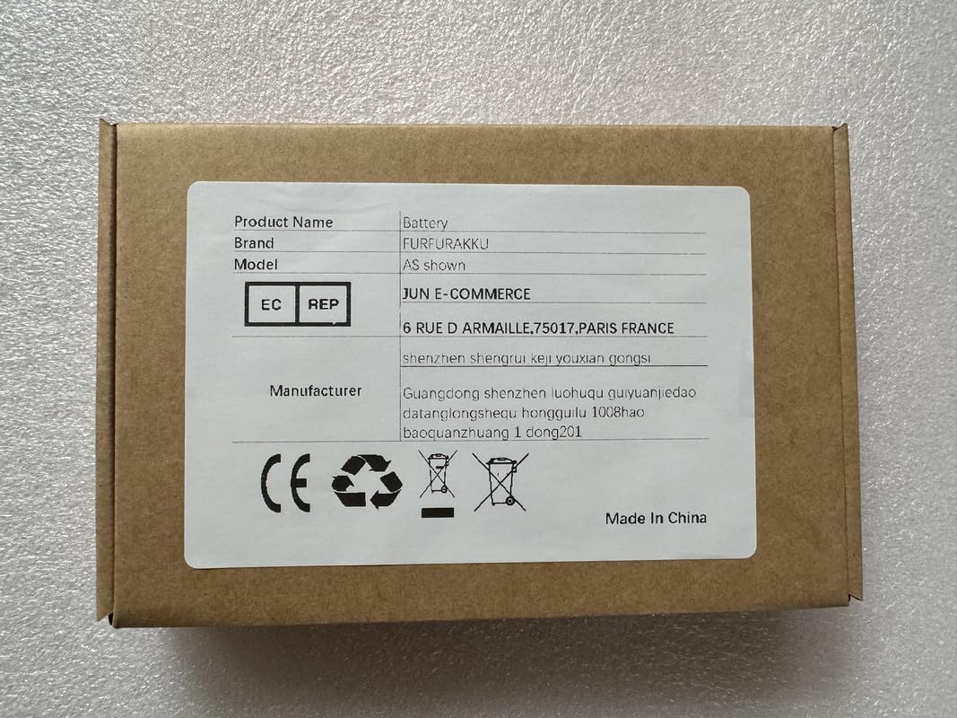 FURFURAKKU Batteria di ricambio compatibile con PR-158098N Ko-BO Lib-ra H2O EVE PR-158098N 1ICP2/80/98 3.7V 1200mAh/4.44Wh