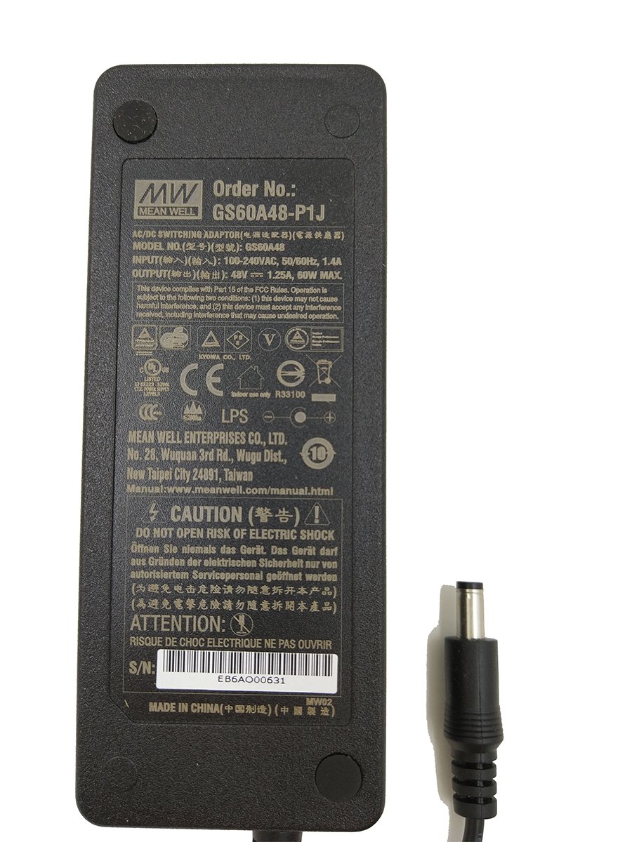 MeanWell MW Mean Well GS60A48-P1J 48V 1.25A 60W AC-DC Green Industrial Adaptor
