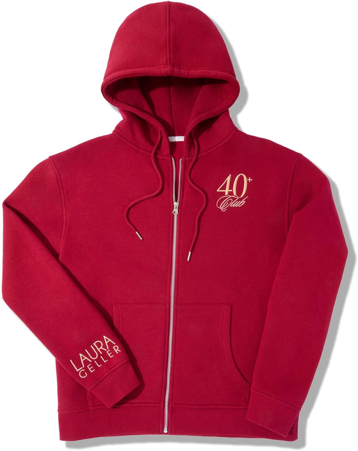 LAURA GELLER NEW YORK 40+ Club Hooded Zip Up Fleece Sweatshirt for Women