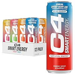 Cellucor C4 Smart Energy Drinks Sugar Free Tropical Oasis, 12 Pack