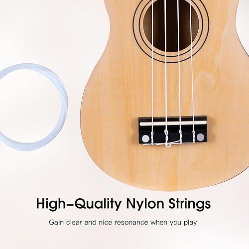 Miniatura 56 de ADM Ukelele para principiantes, kit de ukelele de madera hawaiana para niños y adultos, paquete de ukalelee profesional con lecciones gratis