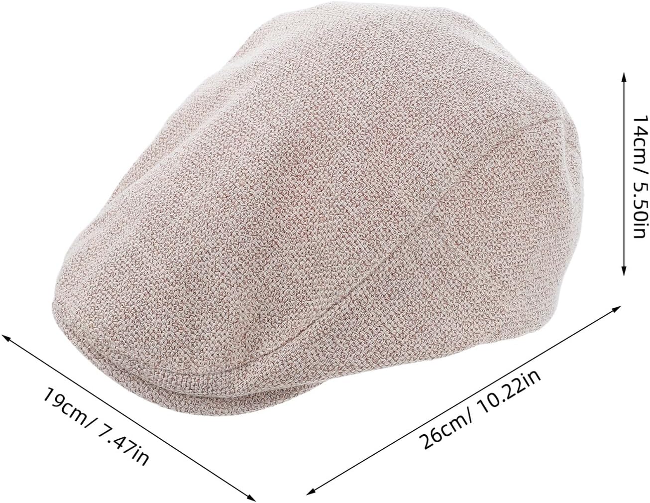 Men's Newsboy and Beret Sunshade Lightweight Outdoor Hat for Men Simple Color Flat Cap Suitable for Daily Wear and Outdoor Activities Beige