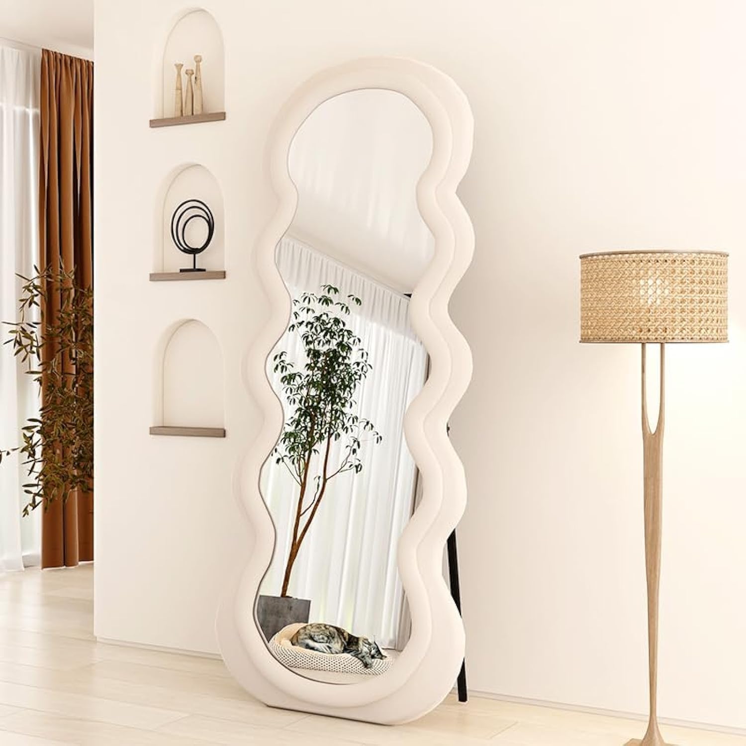 NKX Wavy Shaped Full Length Dressing Mirror 60X160 CM