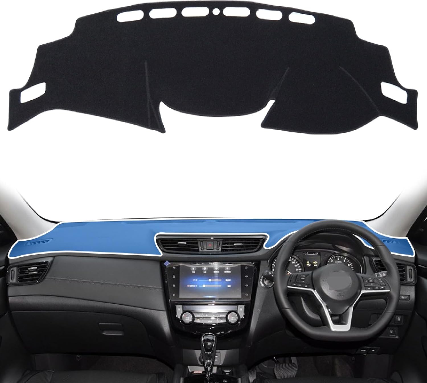 BIVVI Car Dashboard Cover Mat,for Nissan X-Trail T32 2014~2018 XTrail X Trail Anti-Slip Mat Dashboard Cover Pad Interior Accessories