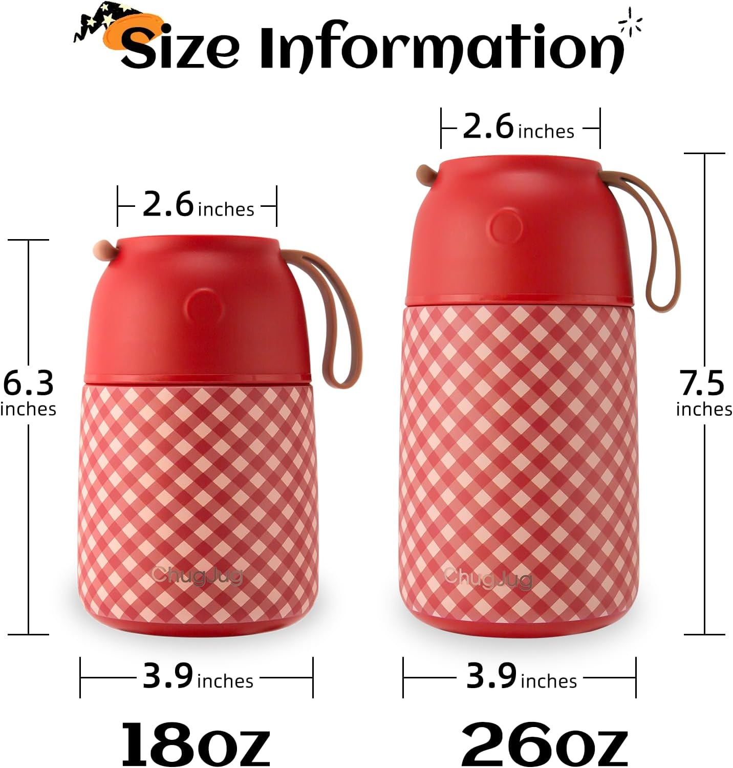 Thermo for Hot Food for Adults Kids | Wide Mouth, 18 oz Insulated Food Jar with Spoon, Leakproof Soup Thermo for School Office Travel, Thermal Steel Lunch Container Easy to Carry (Red) - Image 7