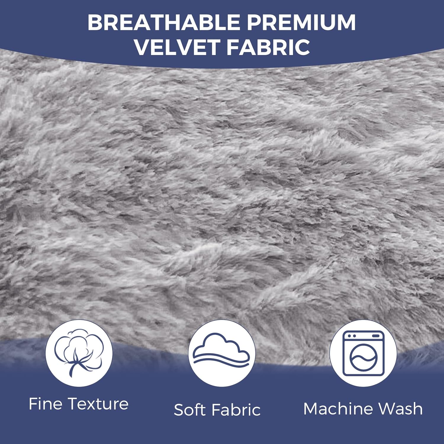 MAXYOYO Bean Bag Chair Cover(Cover Only,No Filler), Washable Soft Cover for Living Room Bedroom