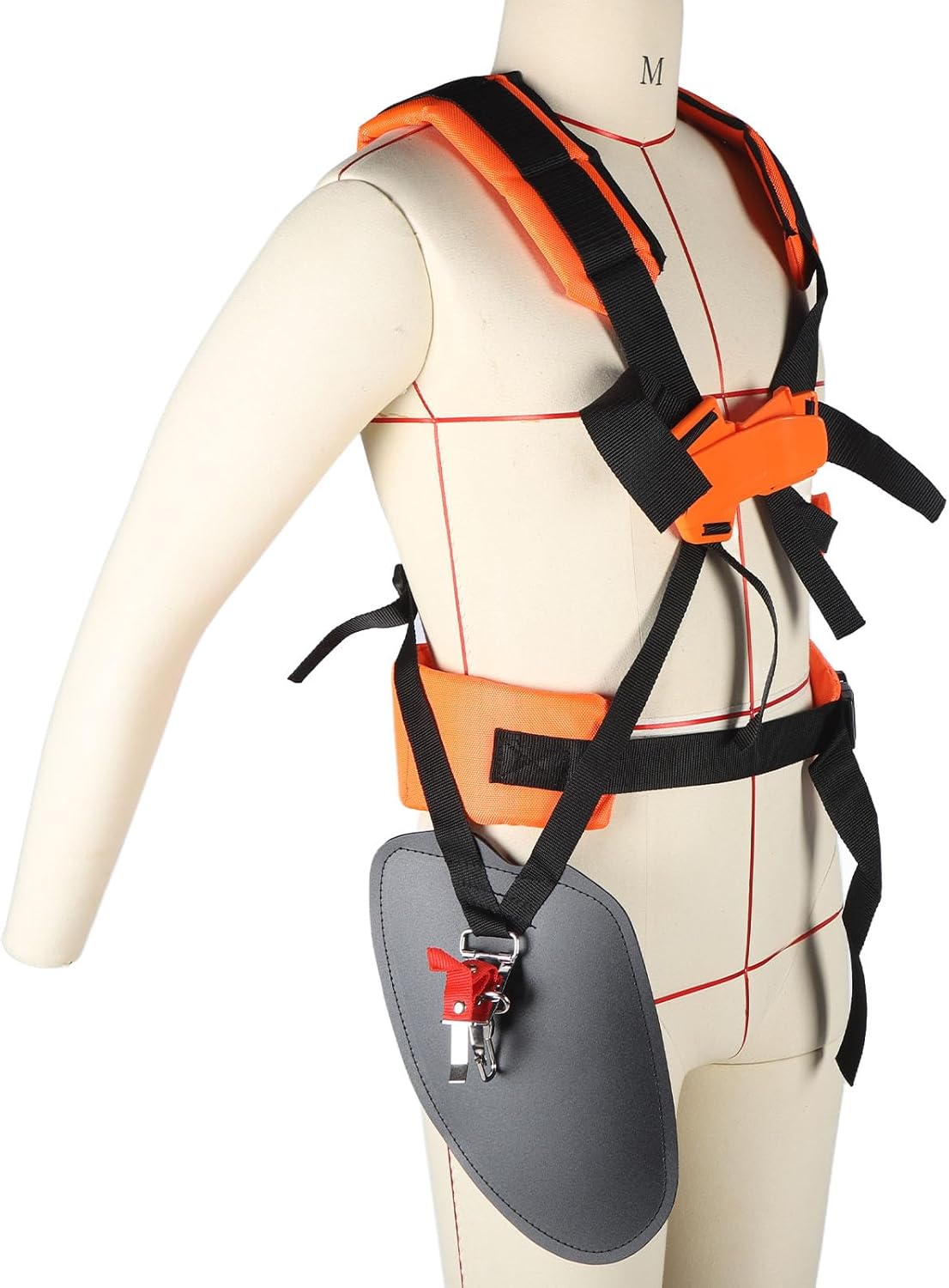 HEEPDD Weed Eater Strap, Weed Wacker Strap String Trimmer Double Shoulder Strap Garden Brush Cutter Lawn Mower Nylon Belt for Brush Cutter Leaf Blower