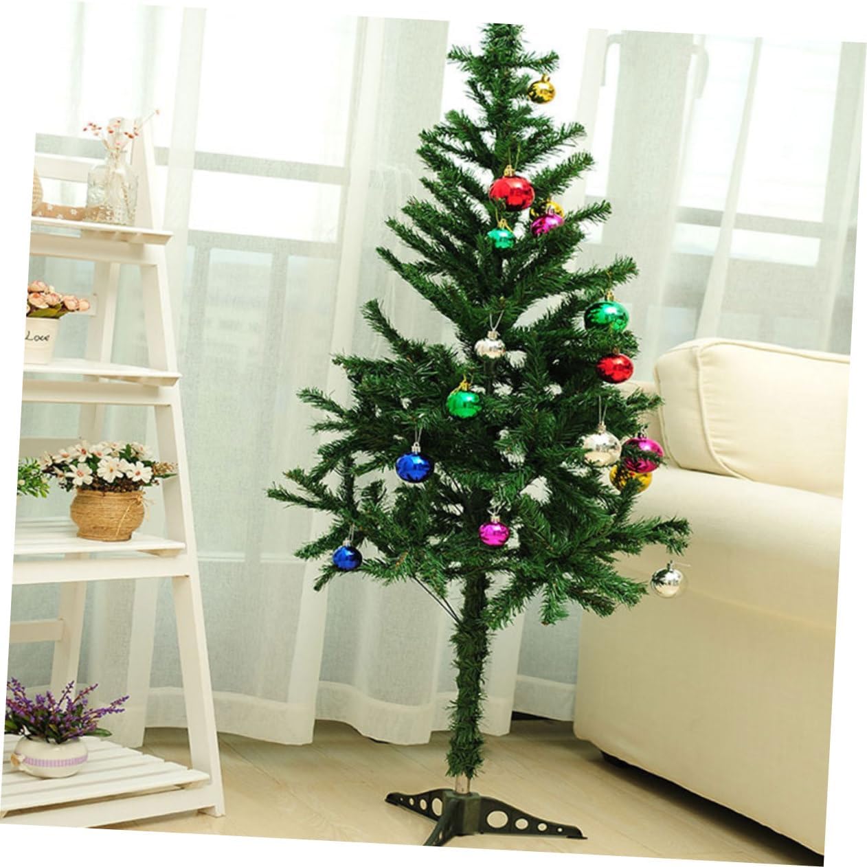 PRETYZOOM 2pcs Christmas Tree Stand Stable Base Bracket for Artificial Trees for Holiday Decorations Green for Use