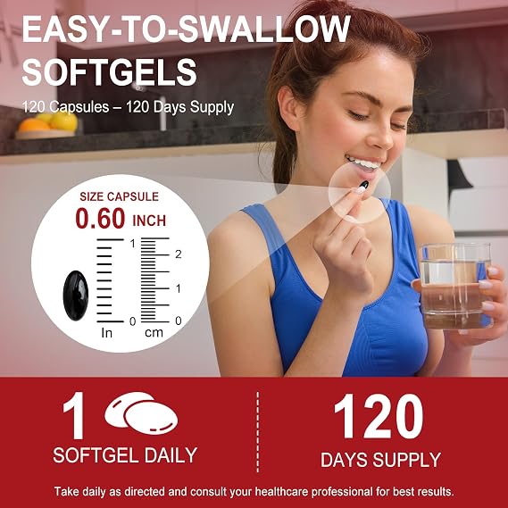 Astaxanthin 12mg, 120 Softgels, 4 Month Supply | Premium Astaxanthin Antioxidant Supplements - Supports Eye, Immune, Joint, Skin Health and Internal Circulation, Easy to Swallow, Non-GMO