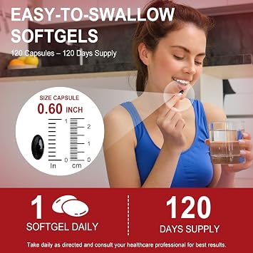 Astaxanthin 12mg, 120 Softgels, 4 Month Supply | Premium Astaxanthin Antioxidant Supplements - Supports Eye, Immune, Joint, Skin Health and Internal Circulation, Easy to Swallow, Non-GMO