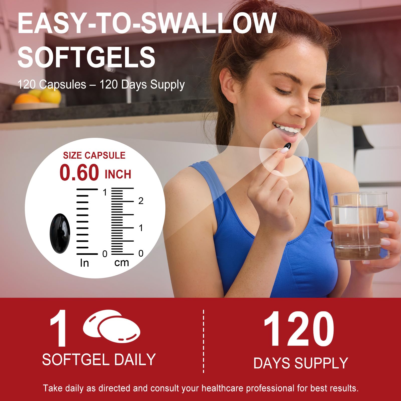Astaxantina 12 mg, 120 Softgel per 4 Mesi | Integratore Antiossidante Premium | Da Microalghe Fresche | Tripla Forza, Facili da Deglutire
