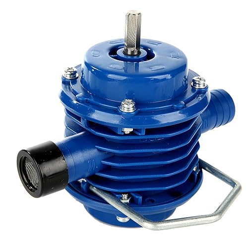 Miniatura 9 de Bomba de agua de taladro autocebante, mini centrífuga eléctrica portátil accionada por máquina de perforación, para exteriores, campo, hogar,
