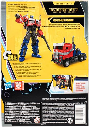 Miniatura 5 de Hasbro Transformers Rise of The Beasts Buzzworthy Bumblebee Studio Series 102BB Optimus Prime - Figura de acción de 6.3 in