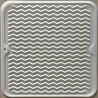 Vista 35 de Tapete de silicona para secado de platos para múltiples usos, fácil de limpiar, ecológico, tapete escurridor de platos resistente al calor