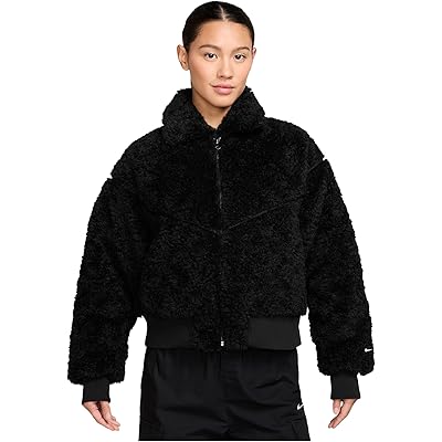 Nike Sportswear Essential Fur Bomber Jacket black/sail