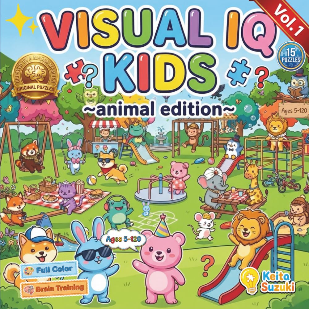 VISUAL IQ KIDS: ~animal edition~      Paperback – February 8, 2026