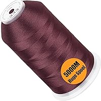 Vista 25 de New brothread - Bobina única de 5000 m de hilo de poliéster para máquina de bordar 40WT para máquinas comerciales y domésticas - Marigold