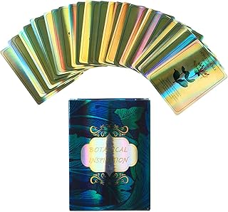 Yitengteng Holographic Tarot Cards,Classic English Version Future Telling Game Divination Card Interactive Board Game