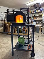 Vista 4 de 110V 250W US Style Electric Blacksmith Forge Blower Blacksmithing Coal Forge Fan air Blower Tools with 125CFM