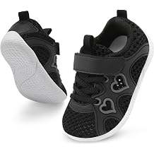 JIASUQI Toddler Shoes for Baby Girls Sneakers Barefoot Walking Shoes Running Tennis Shoes
