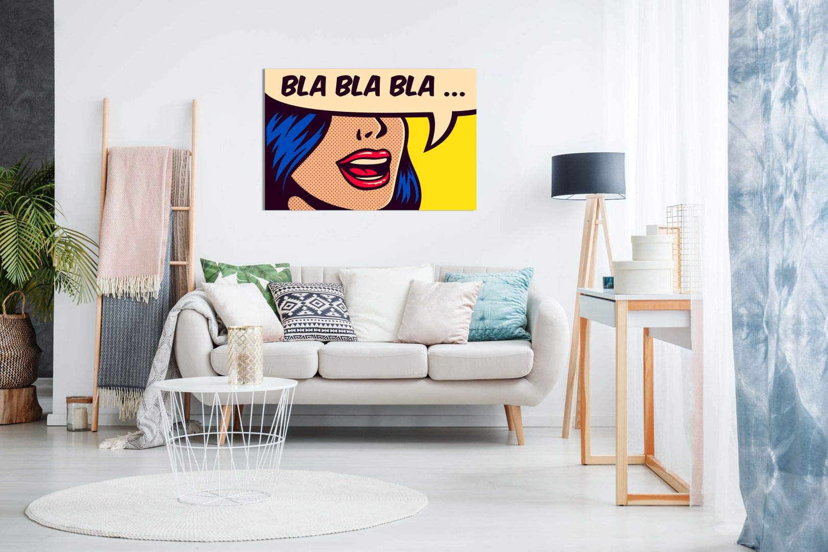 Pop Art Kleurrijke Abstracte Kunst Sexy Meisje Naakt Art Canvas