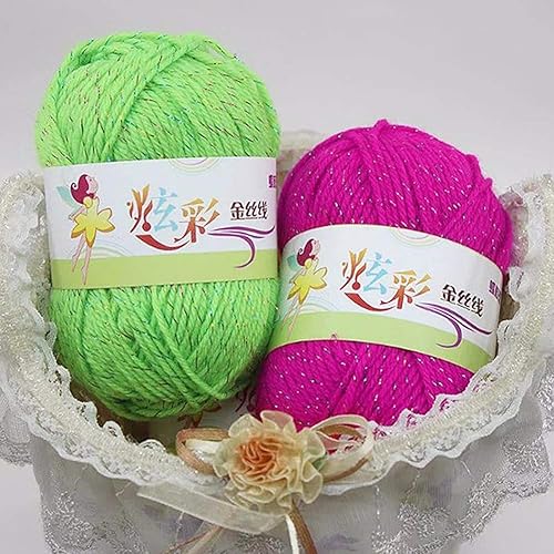 Miniatura 2 de Hilo de ganchillo de punto suave de 4 hebras Hilado de lana a mano Accesorios de costura DIY Juguete Educación Almohada Verde Ejército