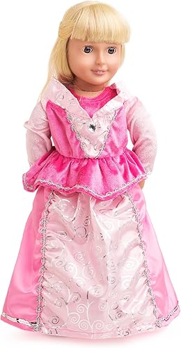 Pequeñas Aventuras Princesas vestidas a juego Disfraz para muñecas (Varias de princesas disponibles), La bella durmiente